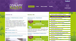 Desktop Screenshot of dzialamyrazem.pl