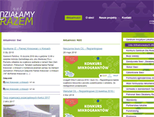 Tablet Screenshot of dzialamyrazem.pl